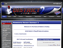 Tablet Screenshot of d2hockey.org